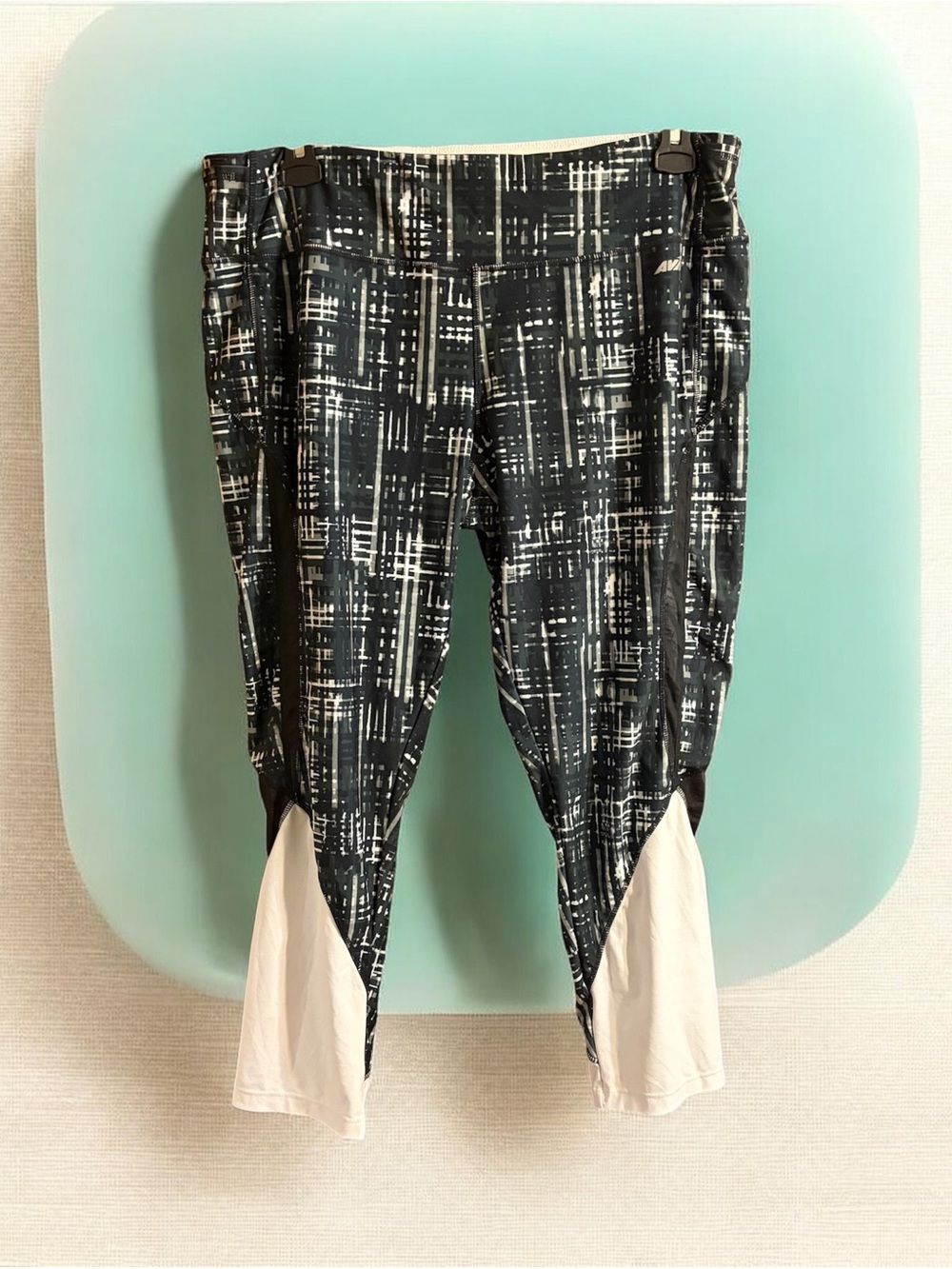 Black & White Patterned Active Pants